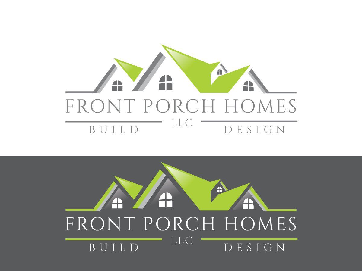 Custom Home Logo - Home Builder Logo Design for Front Porch Homes, LLC. by Saad Azam ...