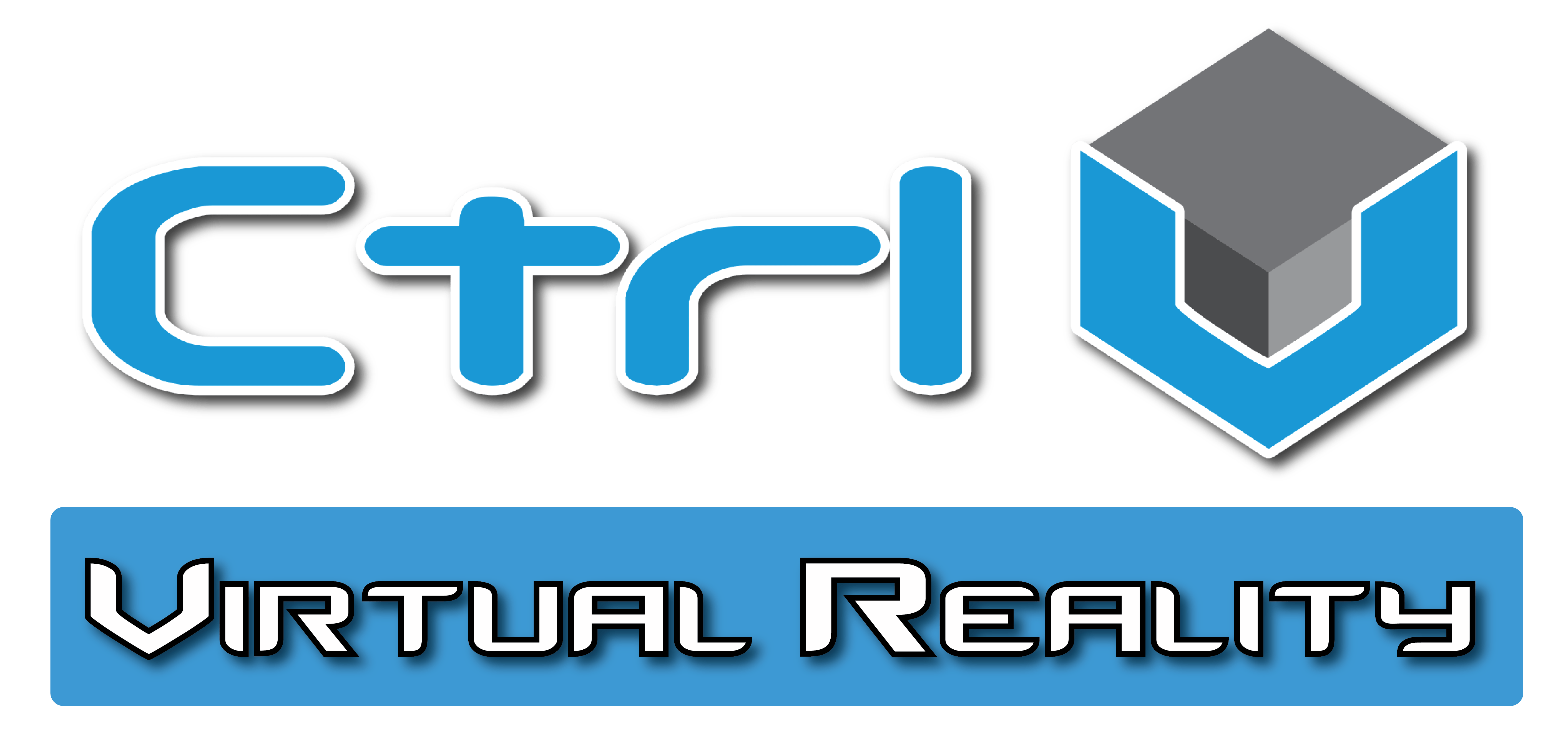 Blue and Red V Logo - Ctrl V Reality Arcade