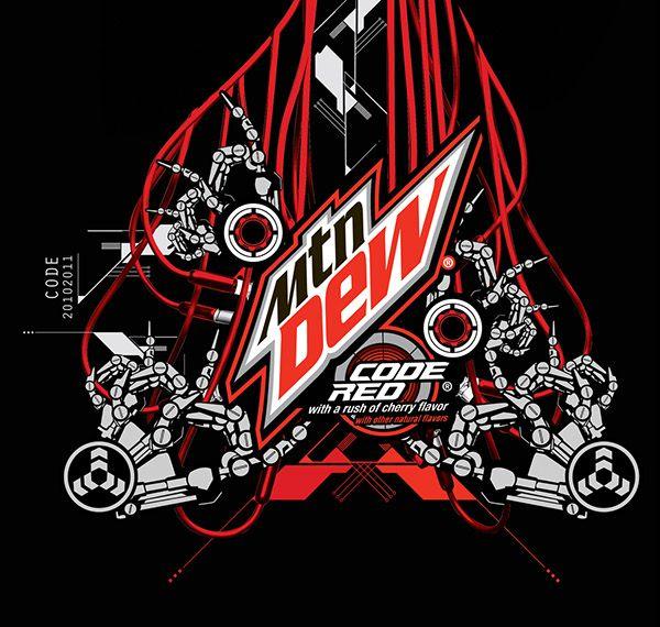 Mountain Dew Code Red Logo - Mountain Dew Code Red on Behance