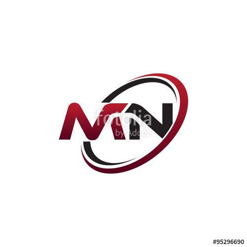 MN Logo - Modern Initial Logo Circle MN