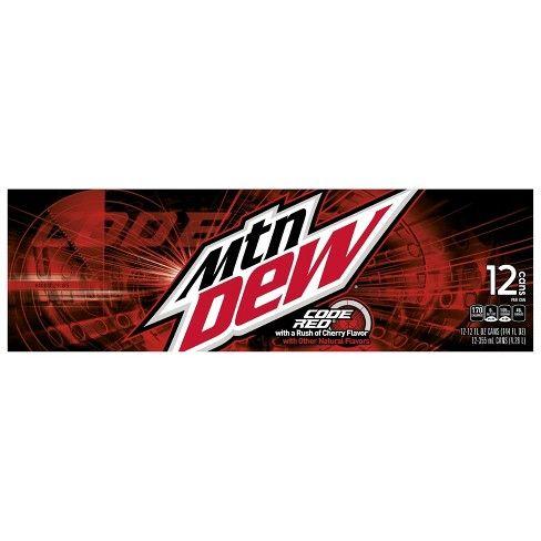 Mtn Dew Code Red Logo - Mountain Dew Code Red Soda - 12pk/12 Fl Oz Cans : Target