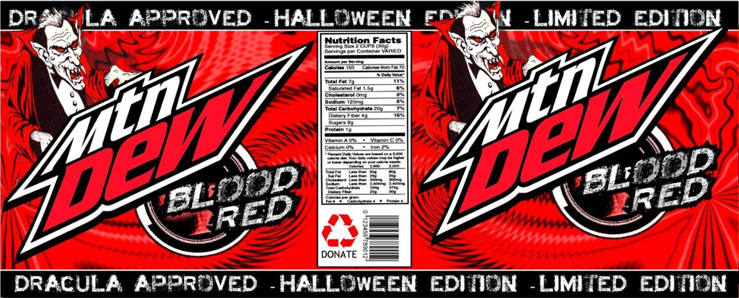 Mountain Dew Code Red Logo - The Holidaze: Halloween Soda?
