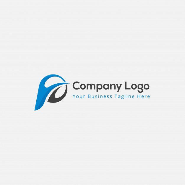 Letter P Company Logo - Blue letter p logo business company template Vector | Premium Download