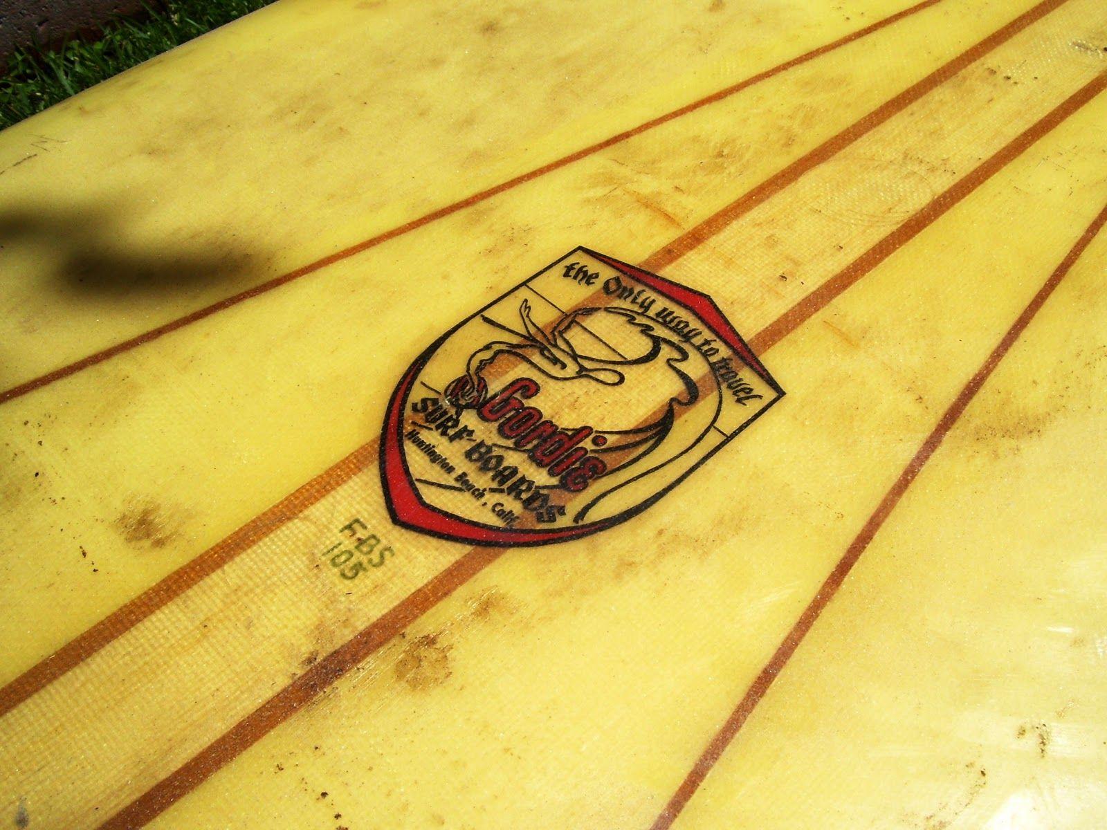 Gordie Surf Logo - CHERRY SURFBOARDS BLOG: New Life for a Classic '62 Gordie