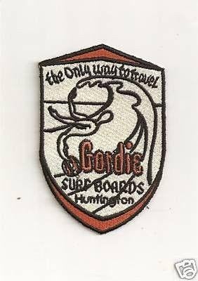 Gordie Surf Logo - Surfing GORDIE SURFBOARDS HUNTINGTON Embroided Patch | #66497417