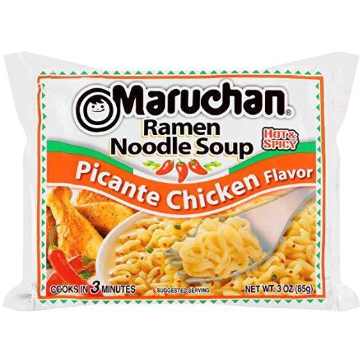 Maruchan Ramen Noodles Logo - Maruchan Ramen Noodle Picante Chicken Flavor Soup 3 Oz | eBay
