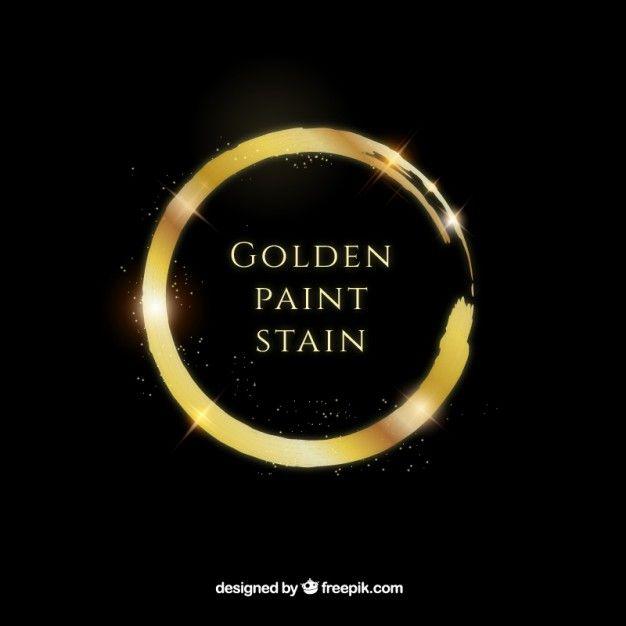 Golden Paint Logo - Golden paint circle Vector