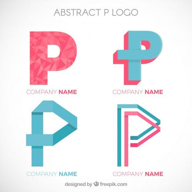 Letter P Company Logo - Set of letter p logos Vector