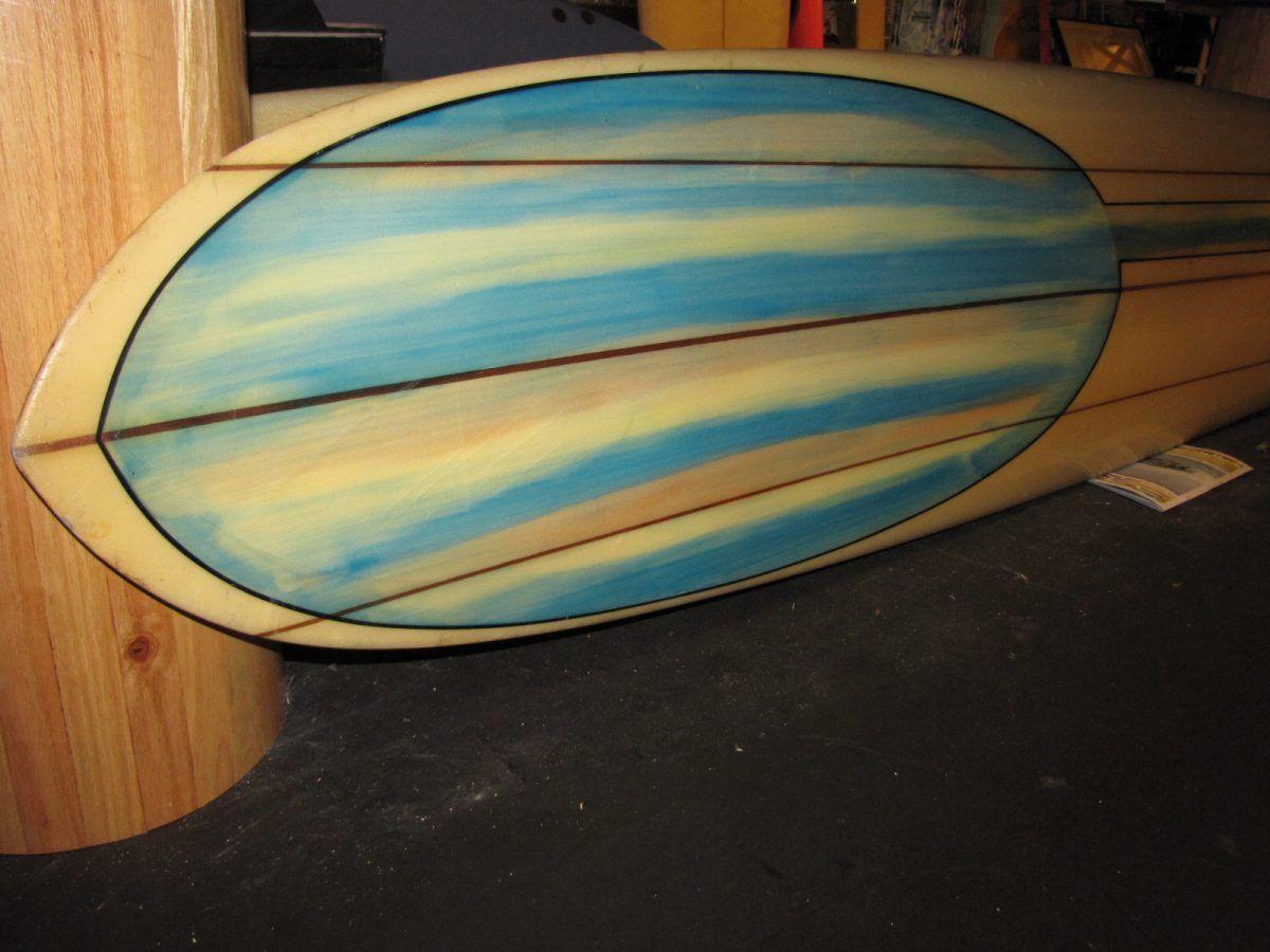 Gordie Surf Logo - Gordie Lizard Vintage Longboard Surfboard. Island Trader