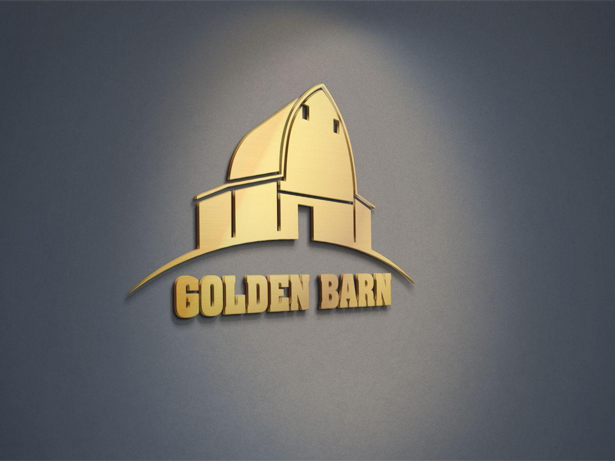 Golden Paint Logo - Elegant, Playful, Paint Logo Design for Golden Barn