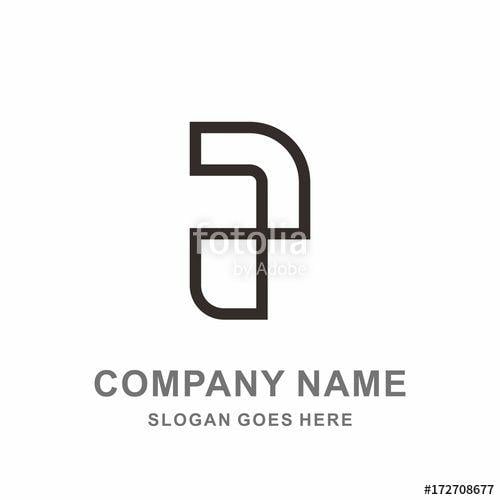 Letter P Company Logo - Monogram Letter P Geometric Infinity Square Architecture
