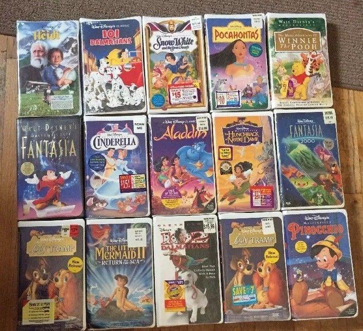 Old Walt Disney Classics Logo - Lot of 15 SEALED WALT DISNEY Classic Vintage VHS Tapes Movie BRAND