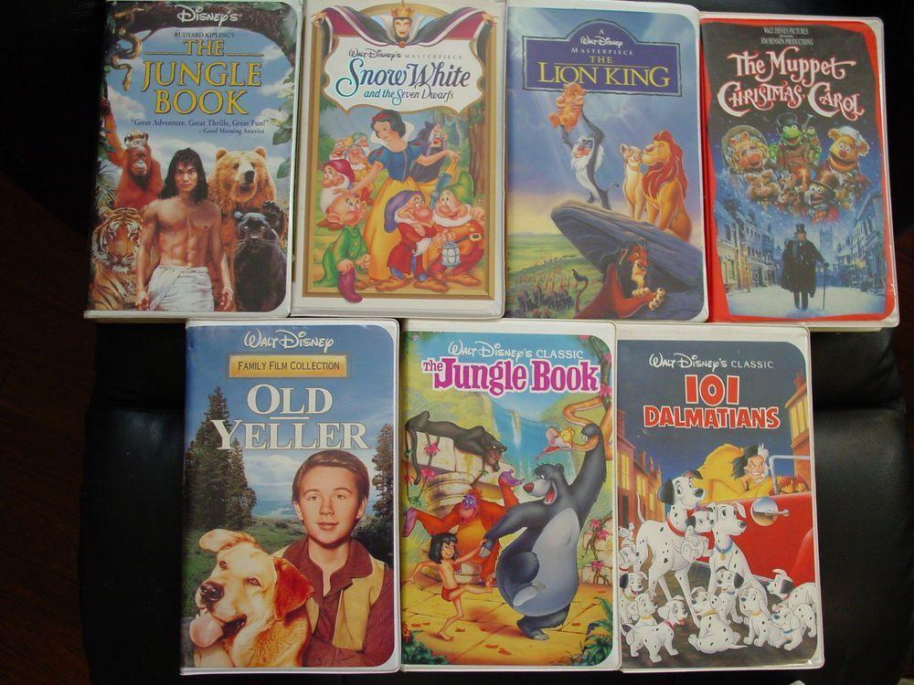 Old Walt Disney Classics Logo - Vintage Walt Disney Classic VHS Tape LOT of 7 GREAT CONDITION! Black ...