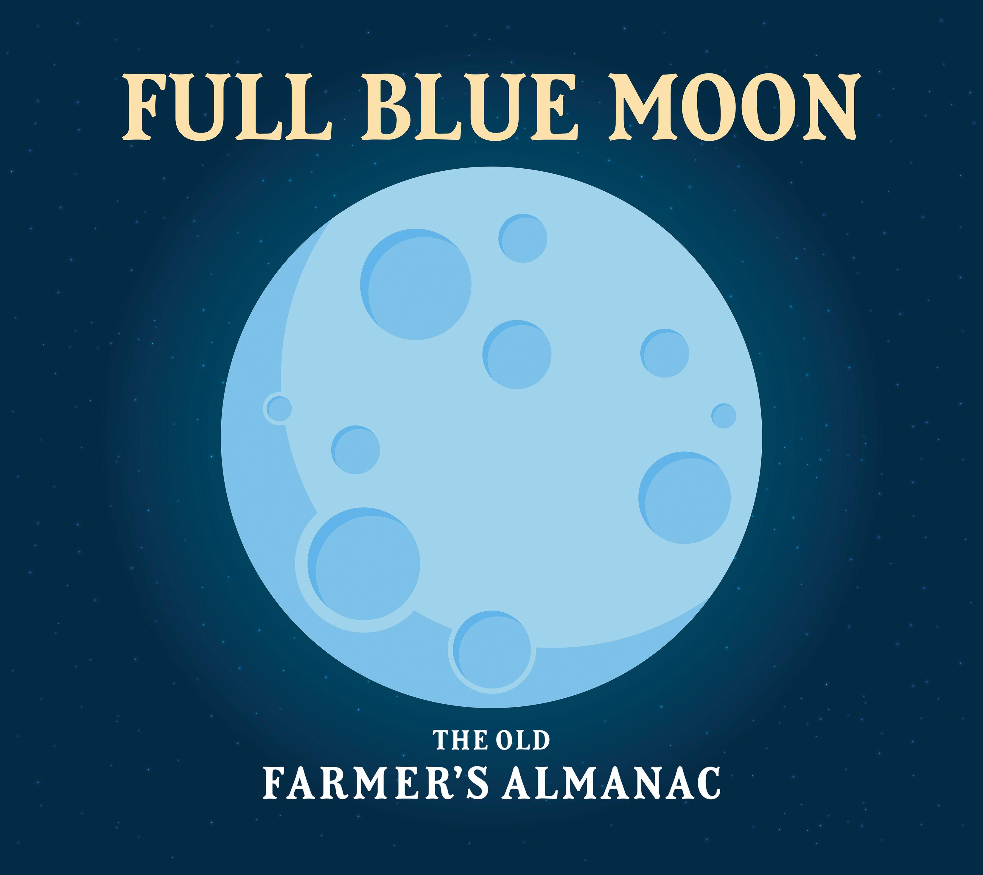 Blueberry Moon Logo - What is a Blue Moon? | Facts, Folklore, and More | The Old Farmer's ...