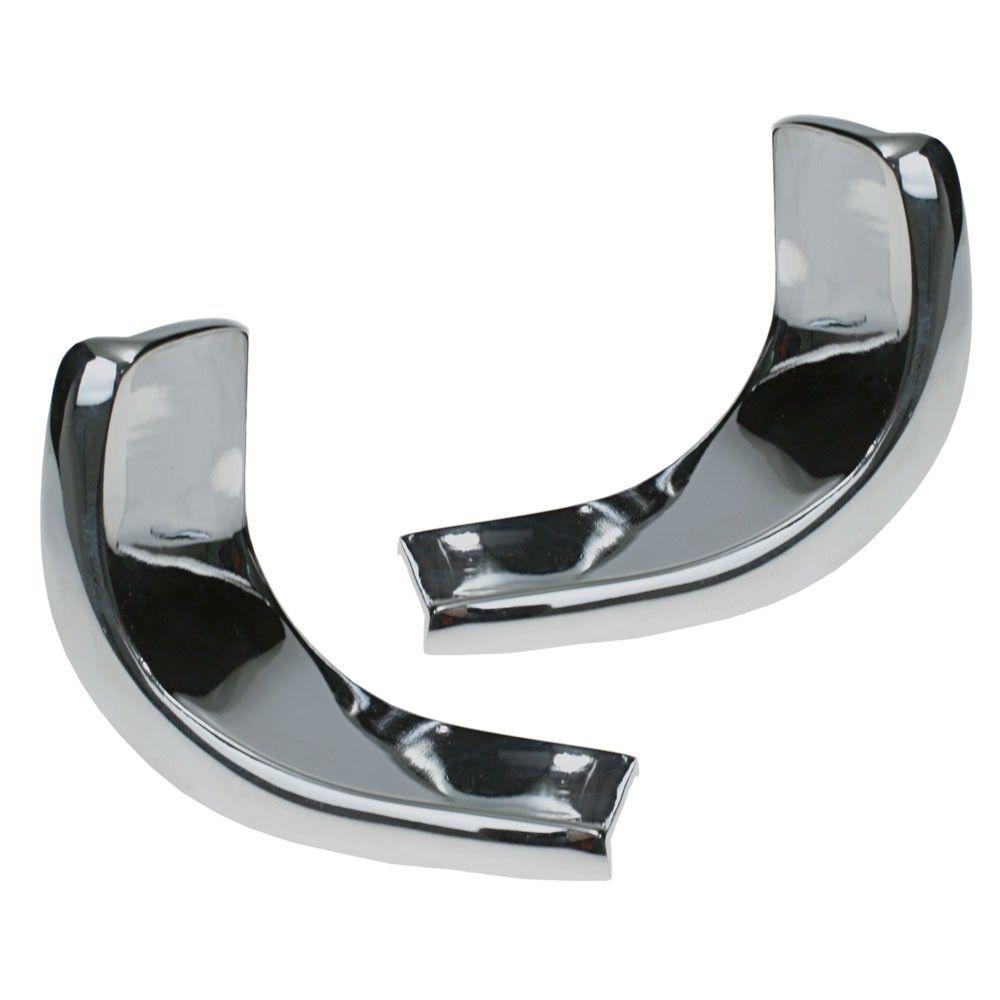 Chrome Boomerang Logo - Mustang Boomerang Molding Quarter Window Chrome Pair Coupe 1969-1970