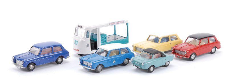 Red and White RAC Logo - Spot-On Austin A40 repaints a group of 4 - (1) dark blue, (2) yellow ...