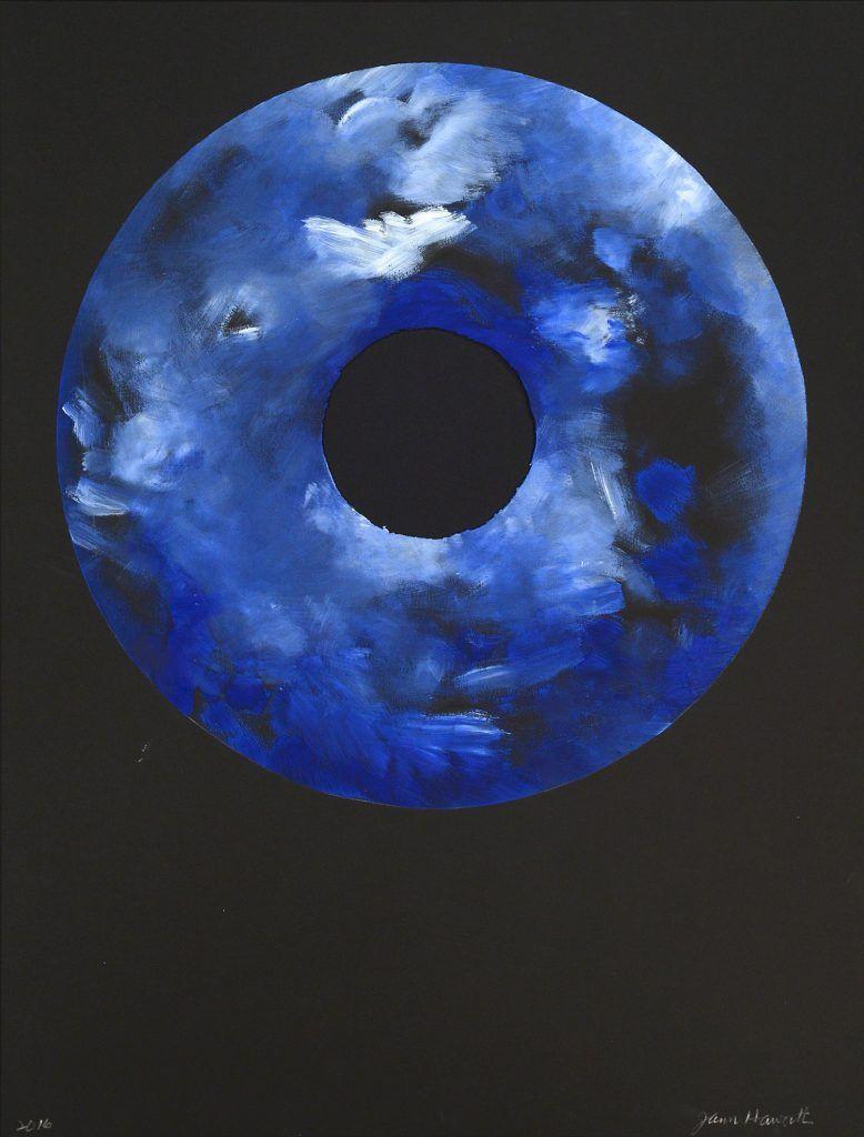 Blueberry Moon Logo - Jann Haworth Moon with Coconut Sugar Donut