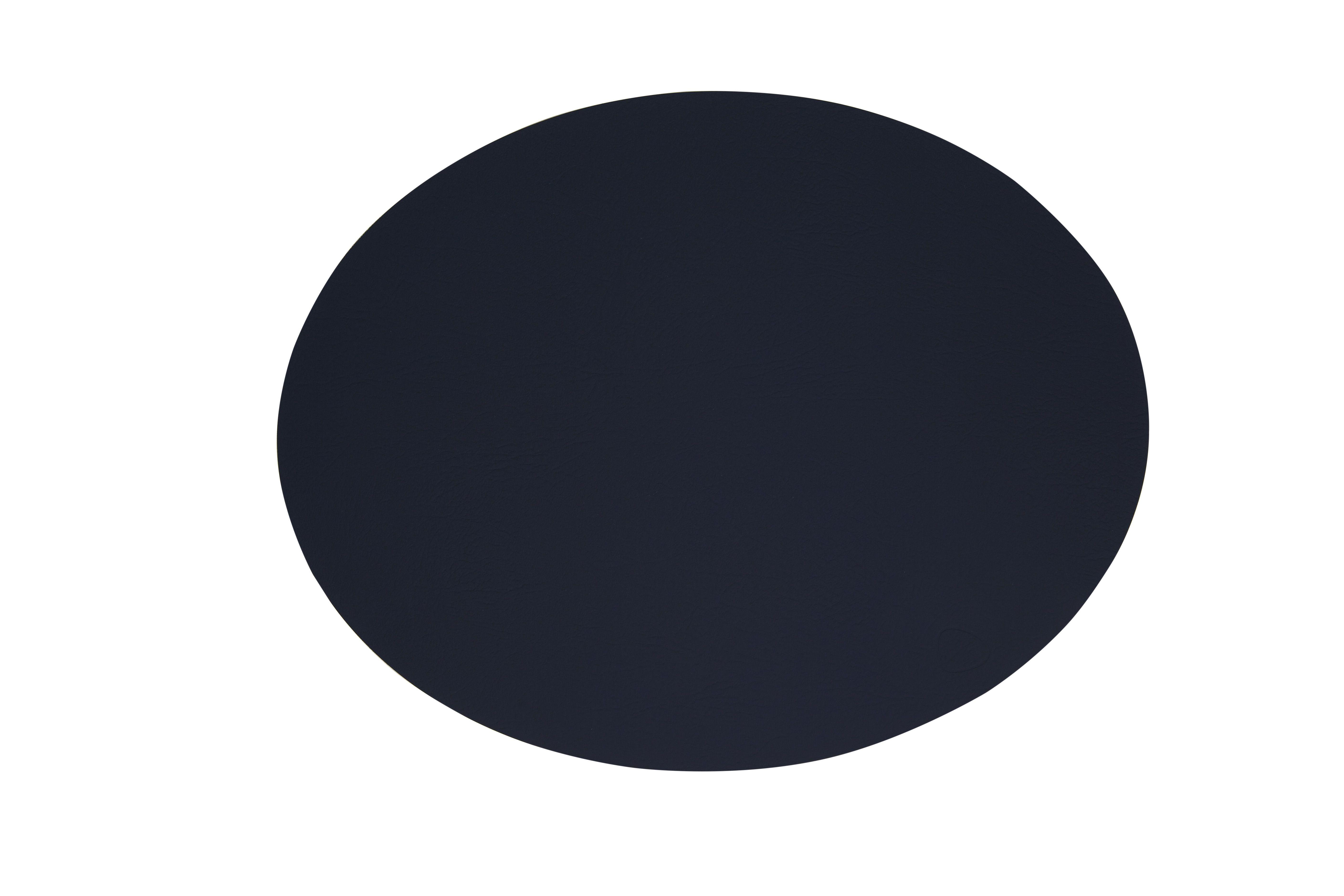 Navy Blue Oval Logo - TABLE MAT OVAL L (35x46cm) TABU navy blue