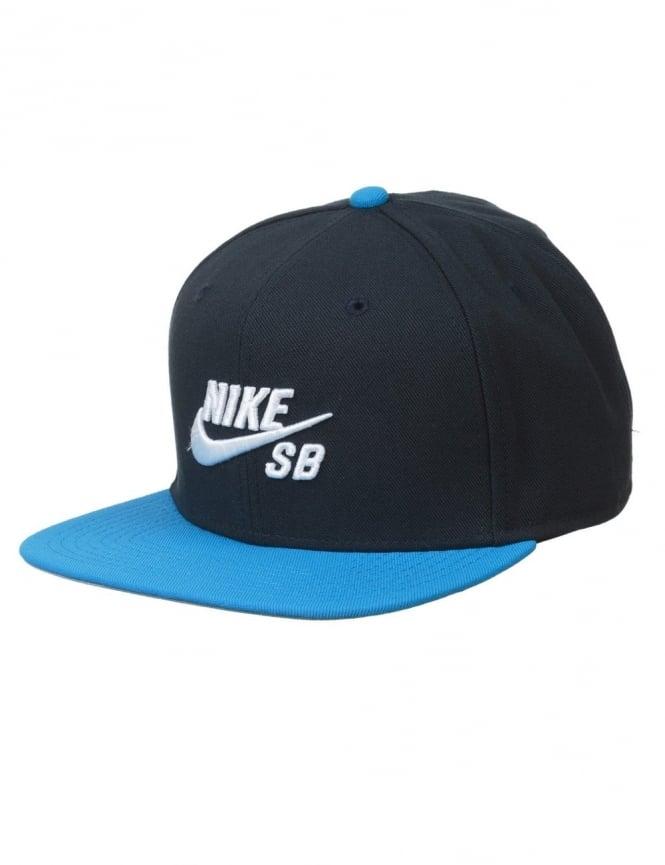 Dark Blue Nike Logo - Nike SB Icon Logo Pro Snapback Hat Obsidian Photo Blue