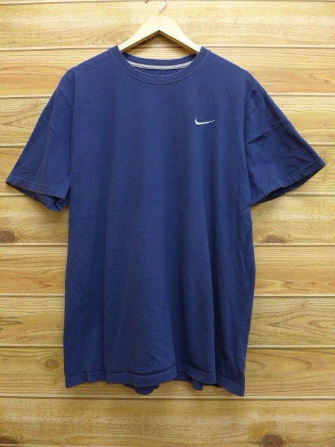 Dark Blue Nike Logo - RUSHOUT: Old clothes T-shirt Nike NIKE logo dark blue navy XL size ...