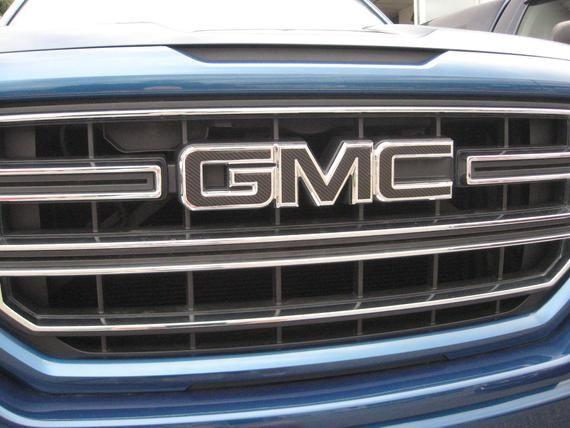 Carbon Fiber GMC Logo - 2014 2015 2016 2017 GMC Sierra Truck Black Carbon Fiber Front | Etsy