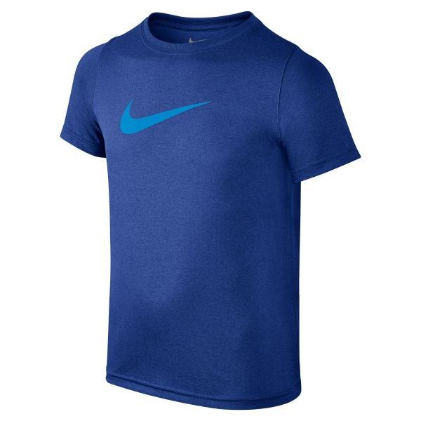 Dark Blue Nike Logo - Nike Dry Swoosh Boy Tennis T-Shirt - Dark Blue