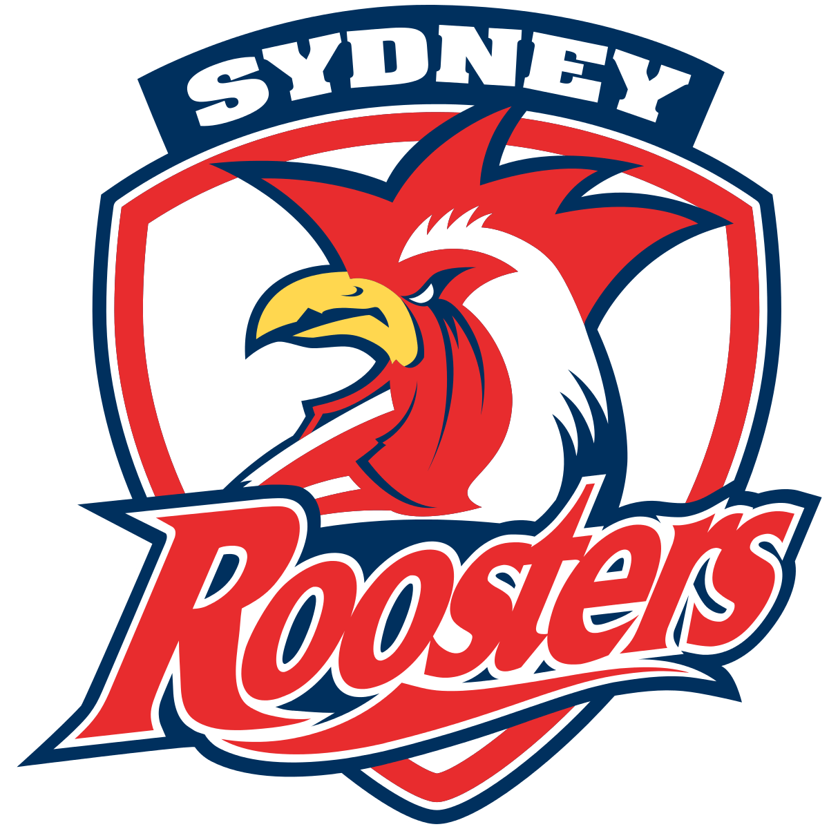 Rooster with Three Logo - Sydney Roosters