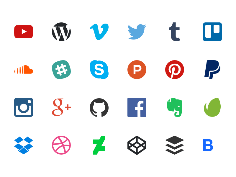 Social Media App Logo - 40 Social Icons Sketch freebie - Download free resource for Sketch ...