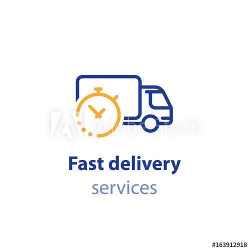 Transportation Company Logo - Truck delivery duration, fast relocation services, transportation ...