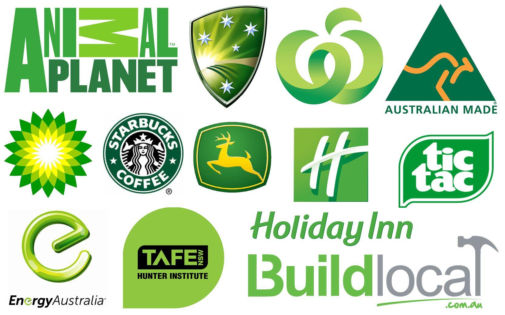 Green Colored Brand Logo - Colour Psychology in Brand Identity & Logo Design. Colour