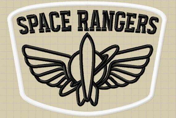 Space Ranger Logo - Buzz Lightyear Space Rangers Logo Embroidery Machine | Etsy