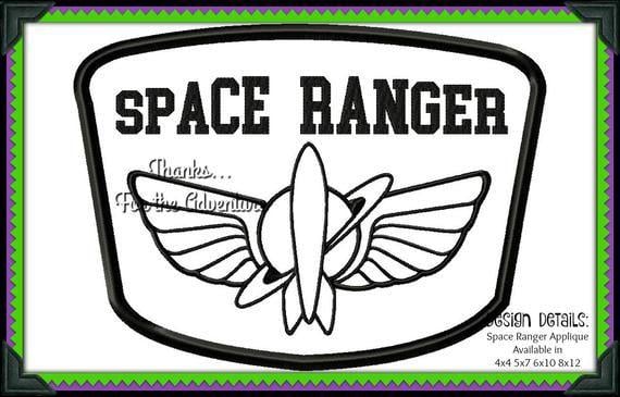 Space Ranger Logo - Buzz Lightyear Space Ranger from Toy Story Applique Cosplay
