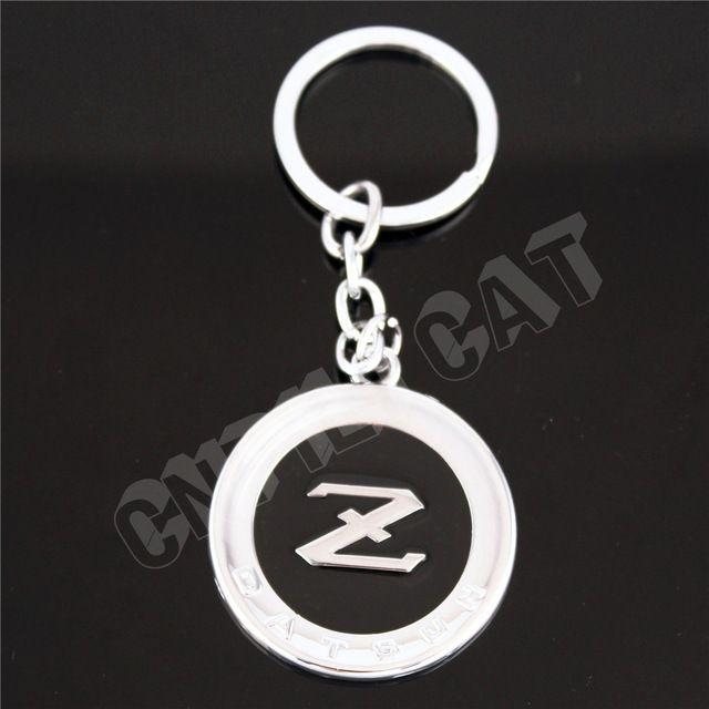 Datsun Z Logo - 3D Silver&Black DATSUN Z Logo Car Key Chain Key Ring Keychain for ...