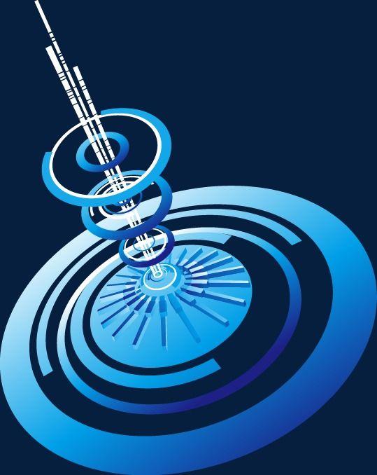 Blue Swirl Circle Logo - Digital Technology Blue Swirl Circle, Blue, Science And Technology