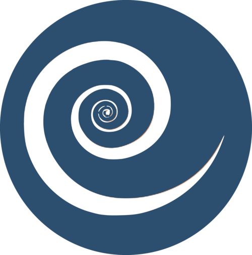 Blue Swirl Circle Logo - Mission Initiatives — Orange Community of Christ