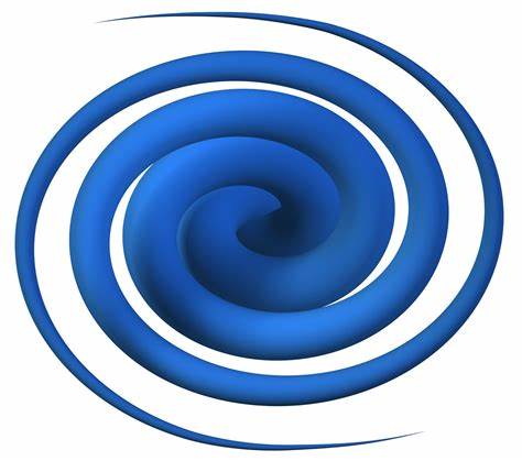 Blue Swirl Circle Logo - Blue Swirl Design Logo. Creative Blue Swirl Logo Design