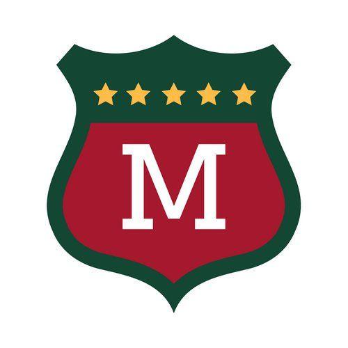 Football Team Logo - Green and Red American Football Team Logo