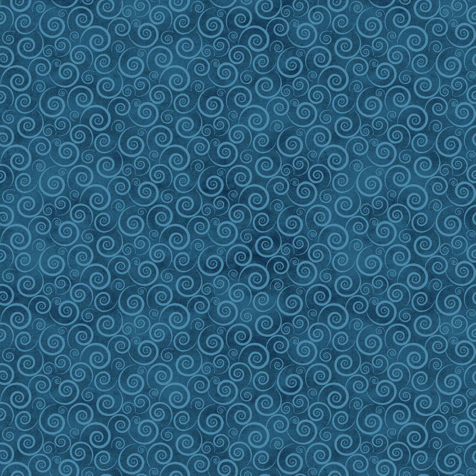 Blue Swirl Circle Logo - P3-464 Baltimore Spring DK Blue Swirl