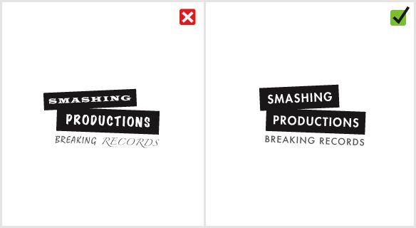Multi Word Logo - 10 Common Mistakes In Logo Design — Smashing Magazine