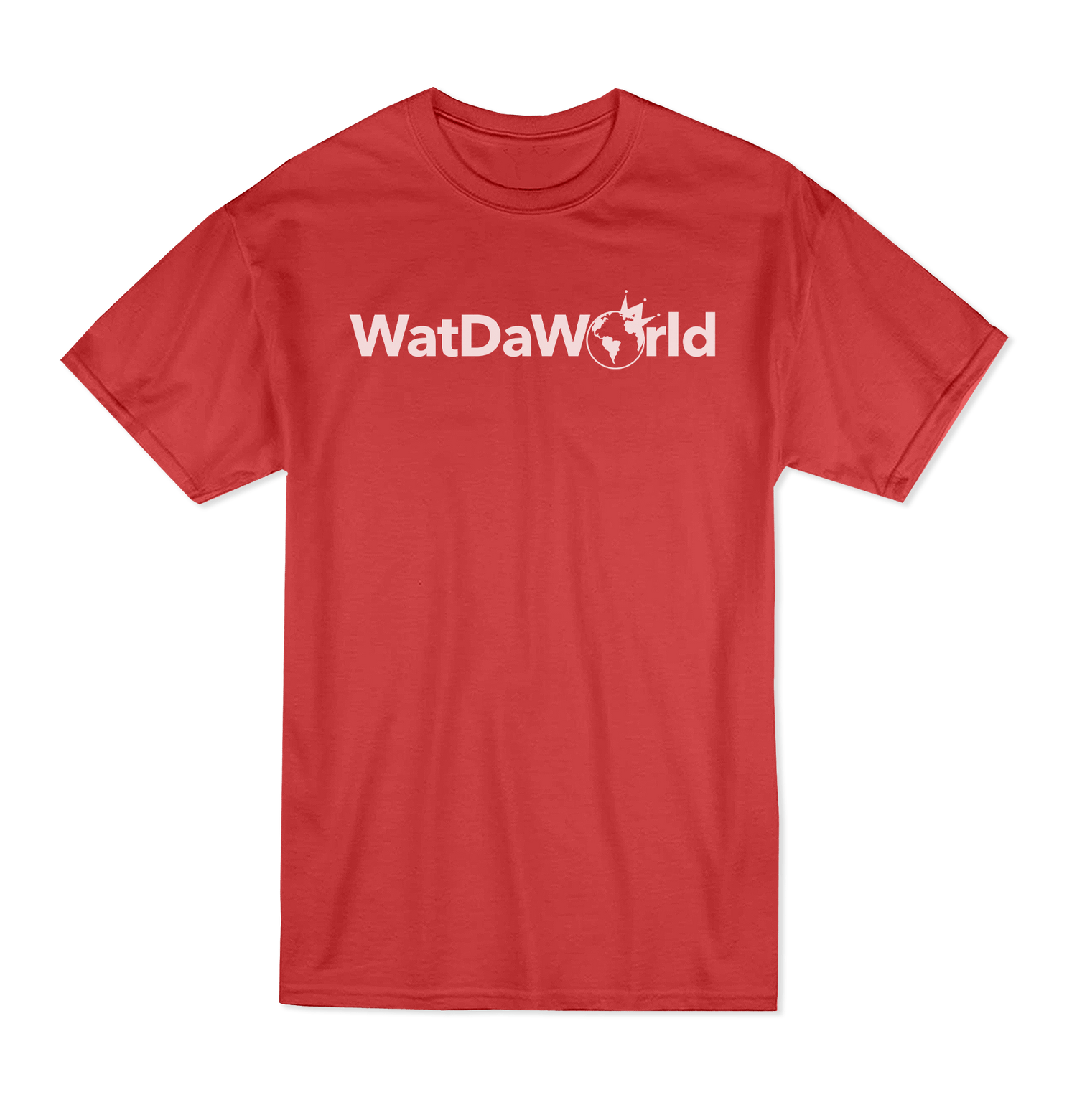 Red Word Logo - WDW Word Logo T-shirt Red | WATDAWORLD