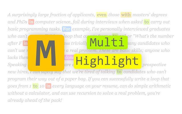 Multi Word Logo - Multi-highlight