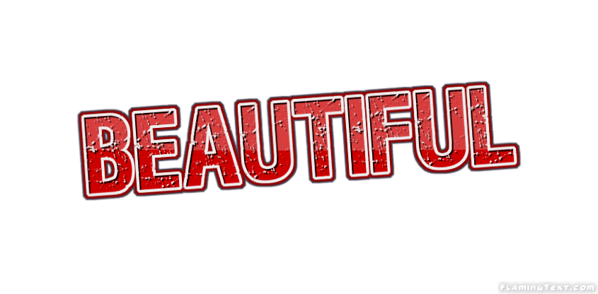 Red Word Logo - beautiful Logo | Free Logo Design Tool from Flaming Text