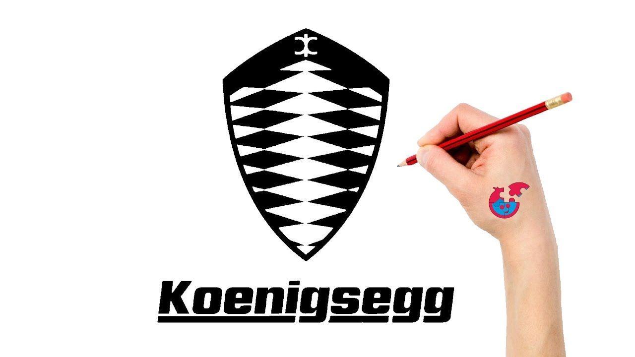 Konesigg Logo - How To Draw For Toddlers Cars Logos Koenigsegg - Learning Drawing - Puzzle  Kid