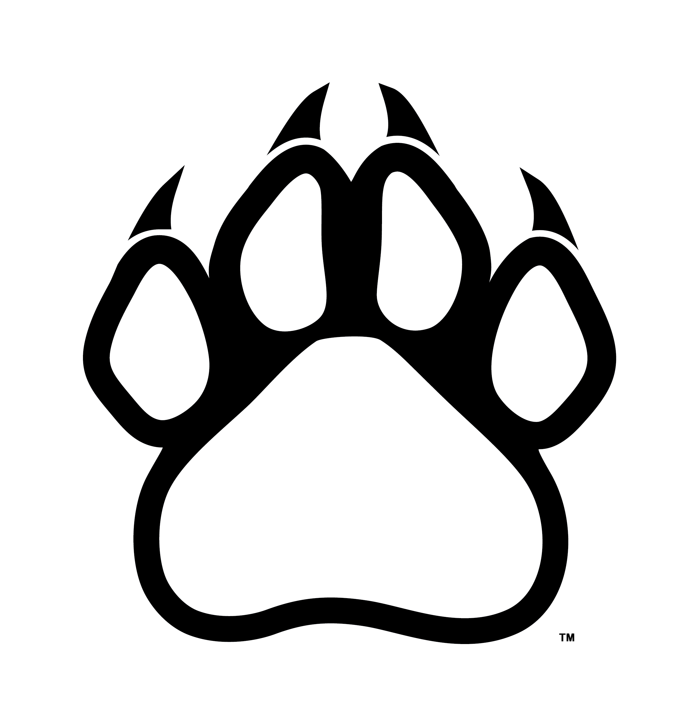 Wolf Paw Print Logo - Free Panther Paw Clipart, Download Free Clip Art, Free Clip Art on ...
