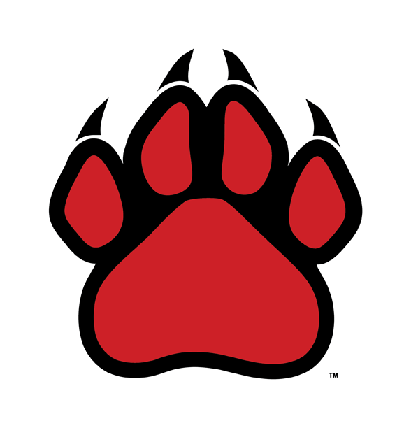 Red Wolf Paw Logo - Panther paw Logos