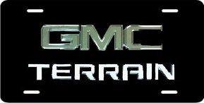 GMC Terrain Logo - GMC Terrain License Plate - Chrome Logo and Lettering - Stainless ...
