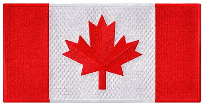 Canadian Maple Leaf Logo - Large Canada Flag Embroidered Patch Canadian Maple Leaf