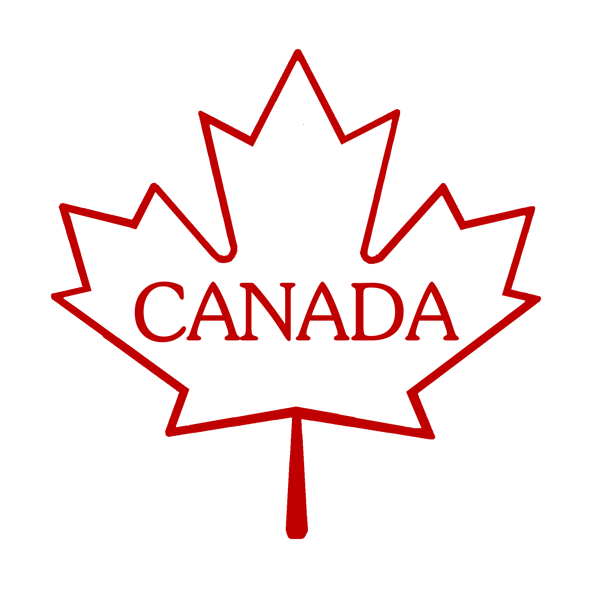 Red Canadian Leaf Logo - Free Canadian Maple Leaf, Download Free Clip Art, Free Clip Art on ...