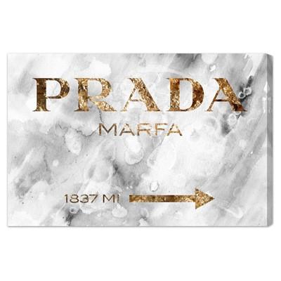 Prada Gold Logo - Gold Prada Logo Wall Art