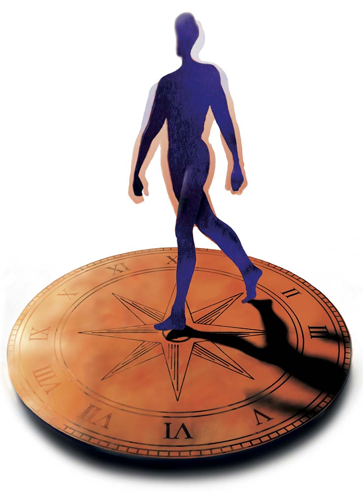 Man On Compass Logo - Rabobank Logo « Graphic Design, Photorealistic CGI, Information